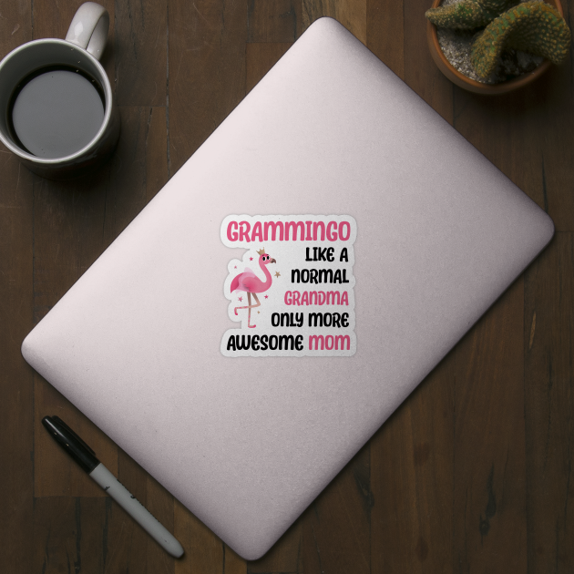 Grammingo like a normal grandma only more awesome mom with cute flamingo by star trek fanart and more